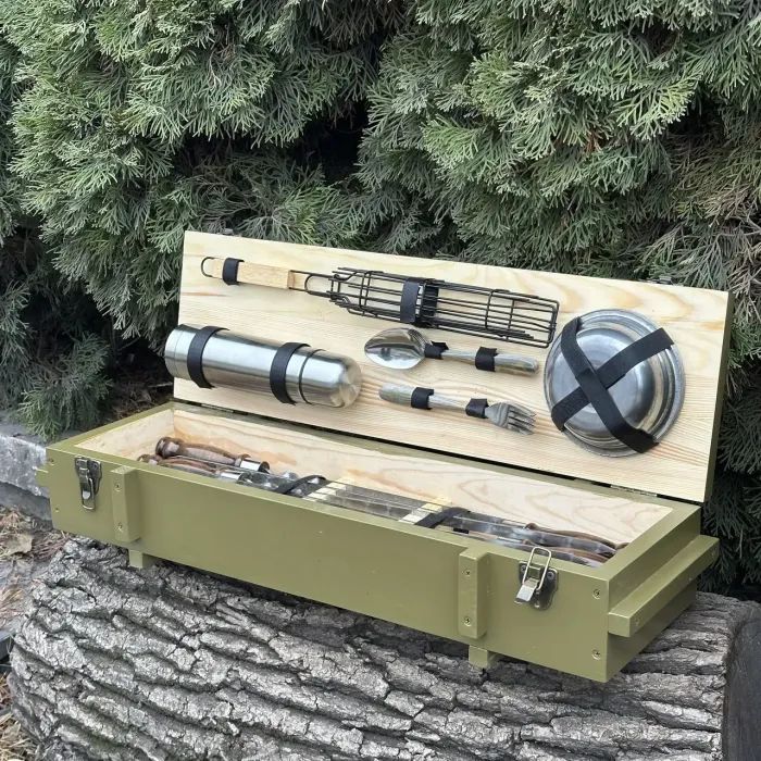 Набор для барбекю Metalzavod Комбат бірюзовий (PN-Kombat-BRZ) изображение 4