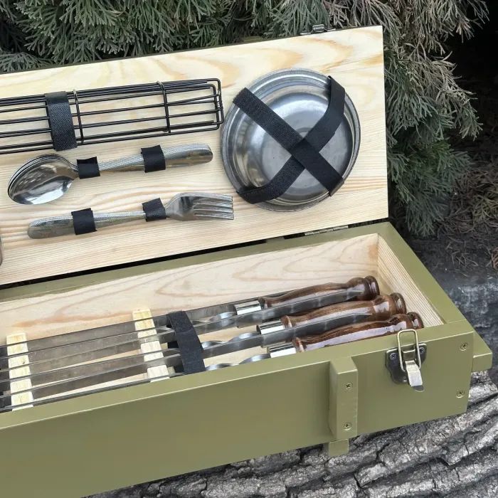 Набор для барбекю Metalzavod Комбат бірюзовий (PN-Kombat-BRZ) изображение 6