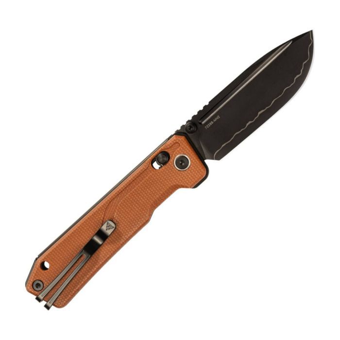 Нож SRM Rubik 7228B 140Cr, Brown Micarta, Black Stonewash (7228B-MN2) изображение 2