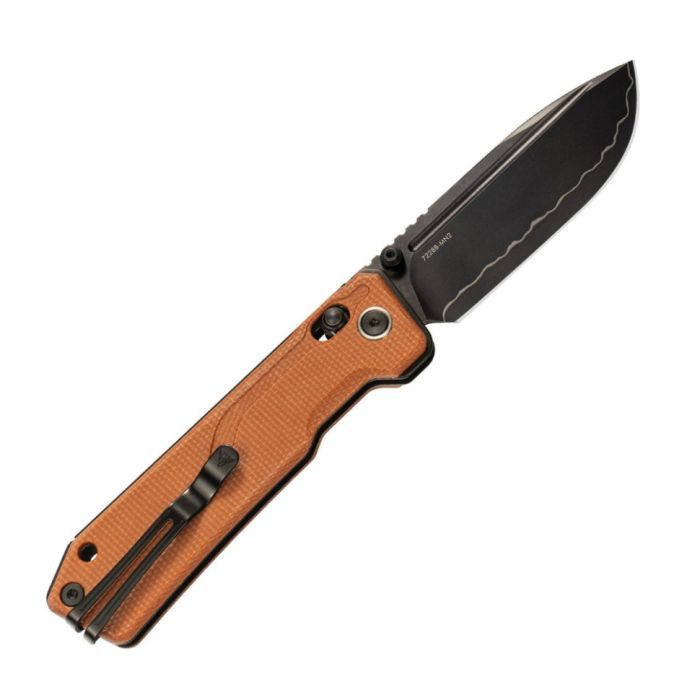 Нож SRM Rubik 7228B 140Cr, Brown Micarta, Black Stonewash (7228B-MN2) изображение 4