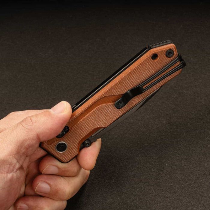 Нож SRM Rubik 7228B 140Cr, Brown Micarta, Black Stonewash (7228B-MN2) изображение 7