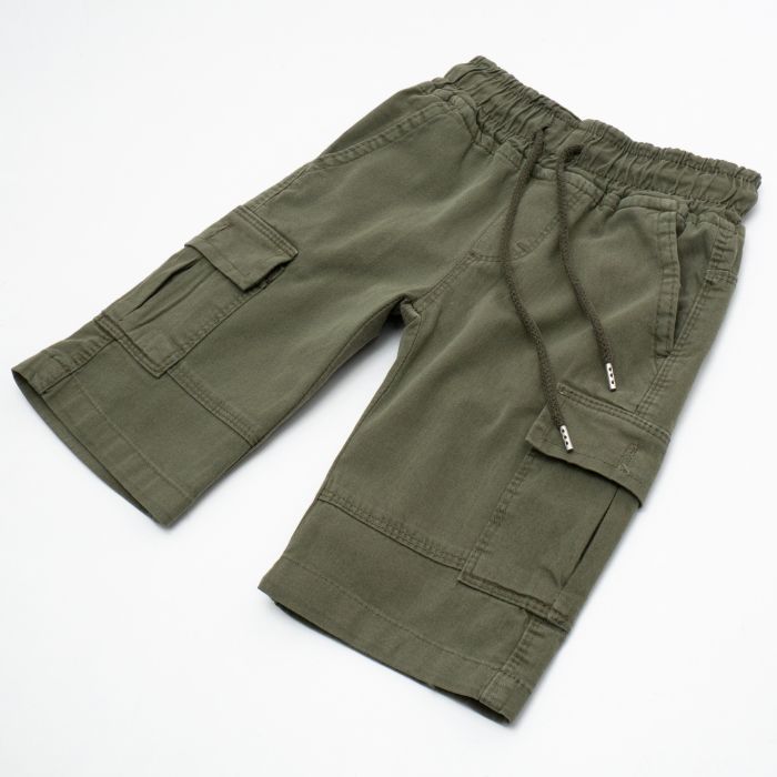 Шорты детские Sercino с накладными карманами (24282-98B-green) изображение 2