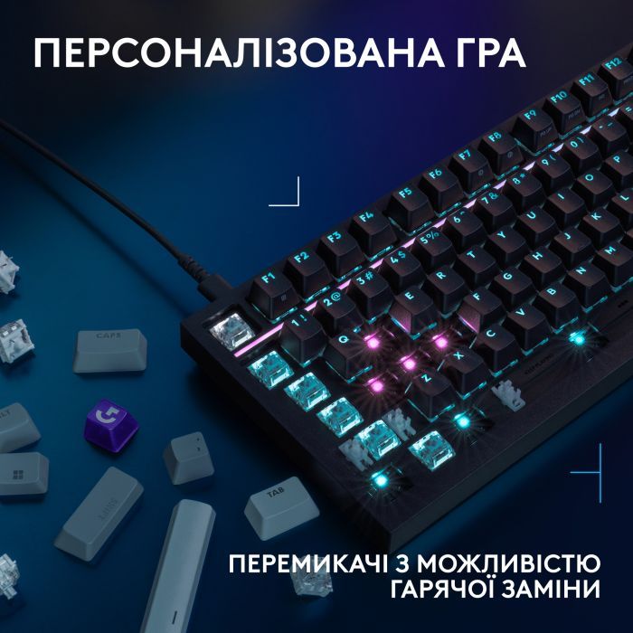 Клавиатура Logitech G316 X TKL USB UA Black (920-014205) изображение 4