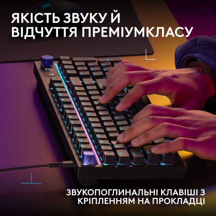 Клавиатура Logitech G316 X TKL USB UA Black (920-014205) изображение 6
