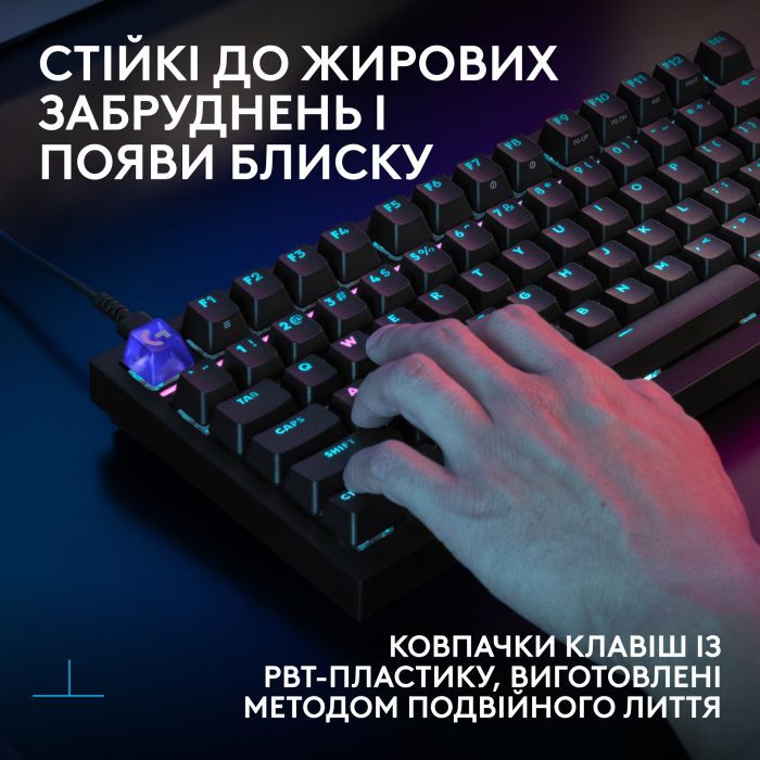 Клавиатура Logitech G316 X TKL USB UA Black (920-014205) изображение 8