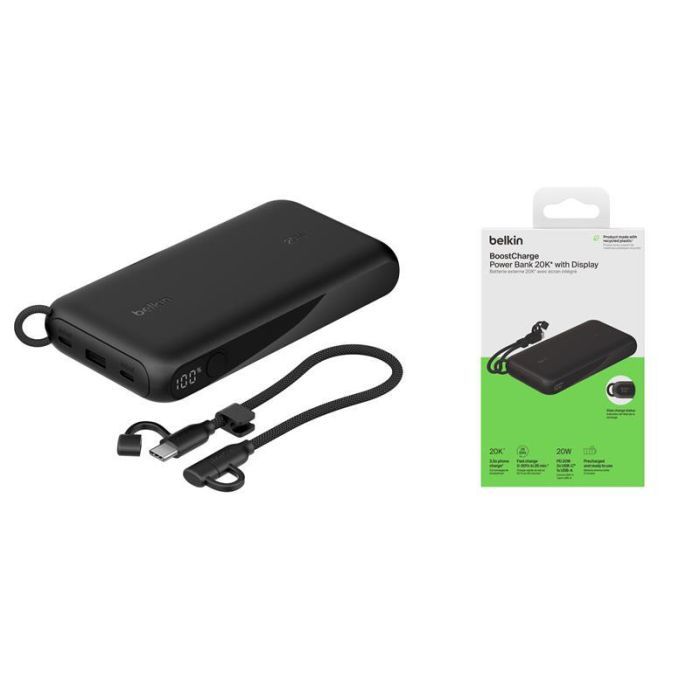 Батарея универсальная Belkin 20000mAh, 20W Black (BPB028HQBK) изображение 10