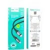 Дата кабель USB-C to USB-C 1.0m 3A nylon X102 black HOCO (6942007608787) изображение 5