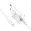 Зарядное устройство HOCO C109A USB-C PD20W + cable USB-C to Lightning white (6942007656665) изображение 3