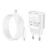 Зарядное устройство HOCO C109A USB-C PD20W + cable USB-C to Lightning white (6942007656665) изображение 6