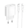Зарядное устройство HOCO C109A USB-C PD20W + cable USB-C to Lightning white (6942007656665)