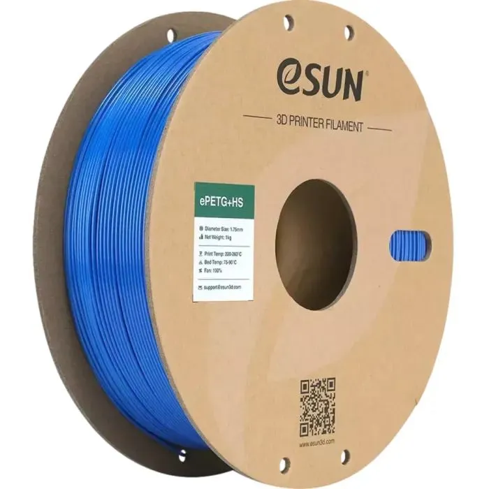 Пластик для 3D-принтера eSUN ePETG+HIGH SPEED 1,75mm 1kg SOLID BLUE (EPETG+HS-P175SU1)