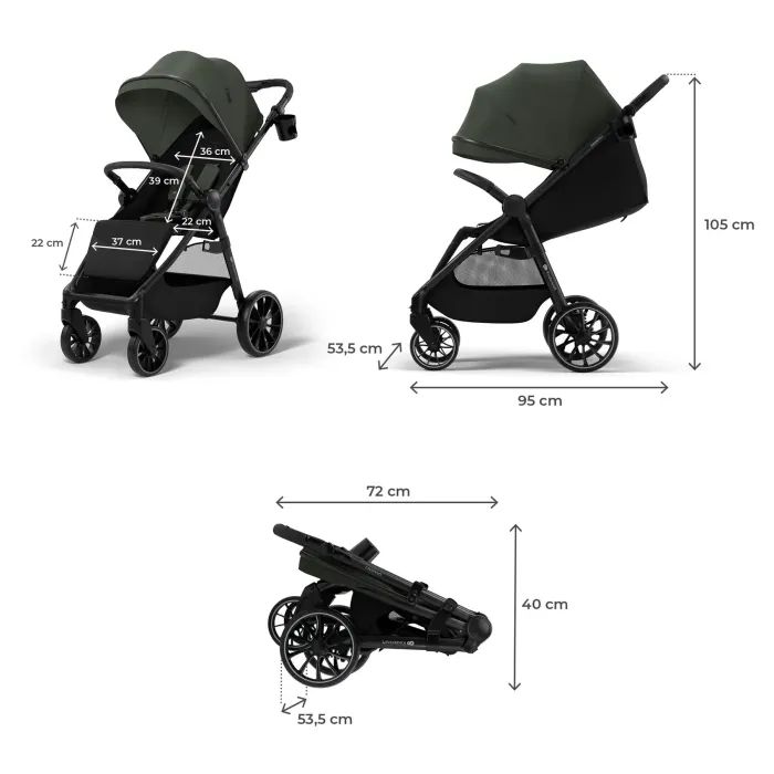 Коляска Kinderkraft Grande 2 Black (KSGRAN02BLK0000) (5902533929580) зображення 5