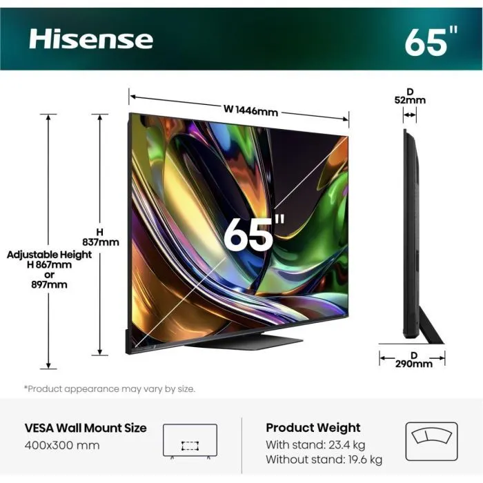 Телевізор Hisense 65UR8S зображення 3