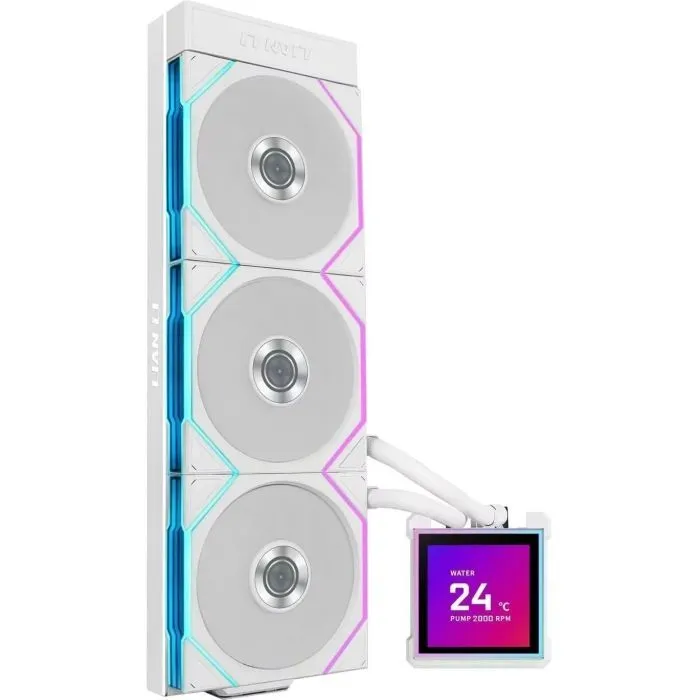Система рідинного охолодження Lian Li HydroShift II LCD-S 360TL, White (G89.GHS2LCDS36TW.00) зображення 3
