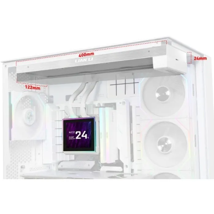 Система рідинного охолодження Lian Li HydroShift II LCD-S 360TL, White (G89.GHS2LCDS36TW.00) зображення 8
