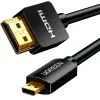 Кабель мультимедийный HDMI M to HDMI micro M 1.0m 4K HD127 black Ugreen (30148) изображение 2