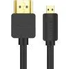 Кабель мультимедийный HDMI M to HDMI micro M 1.0m 4K HD127 black Ugreen (30148)