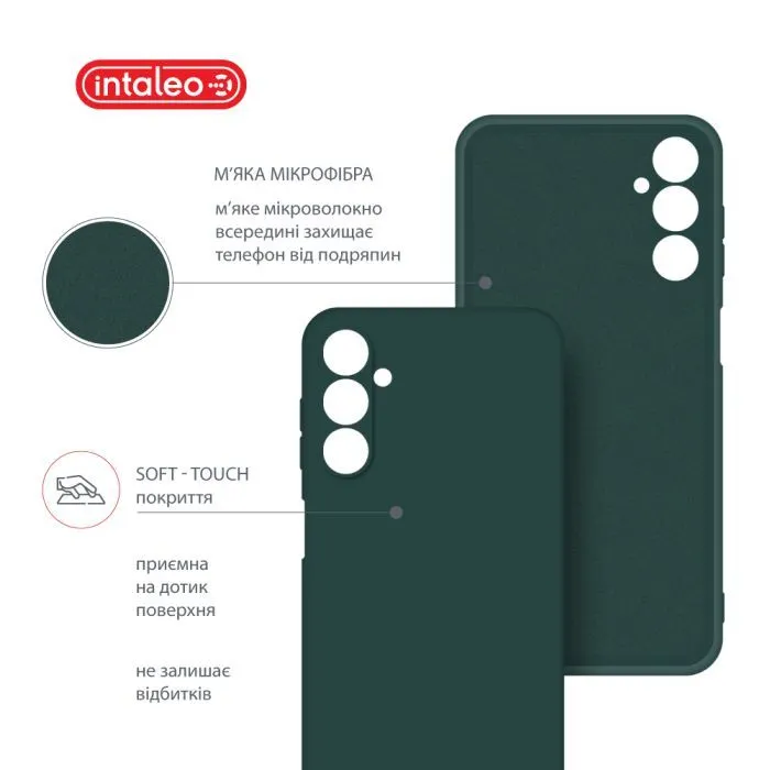 Чохол до мобільного телефона Intaleo Silicone Samsung Galaxy A14 Dark Green (1283126599972) зображення 5