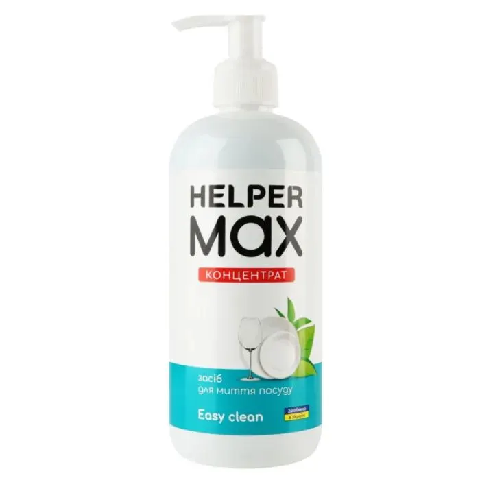 Засіб для ручного миття посуду Helper Max Easy Clean Концентрат 500 мл (4820183971951)