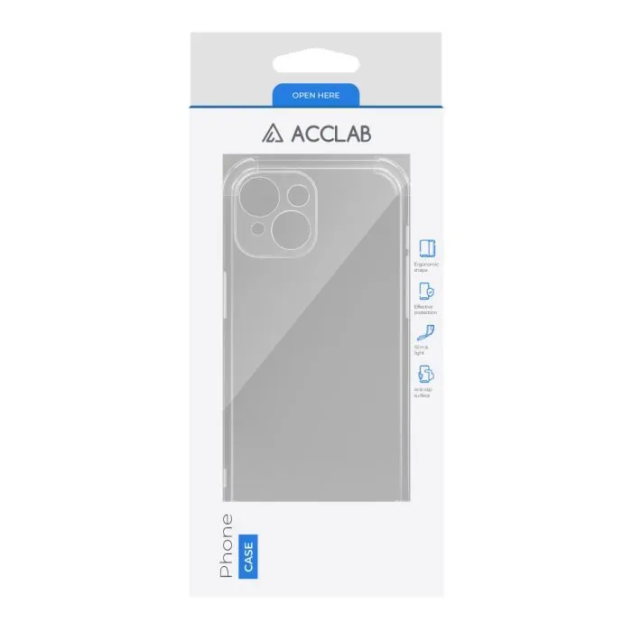 Чохол до мобільного телефона ACCLAB ShockProof Apple iPhone 14 Transparent (1283126553646) зображення 2