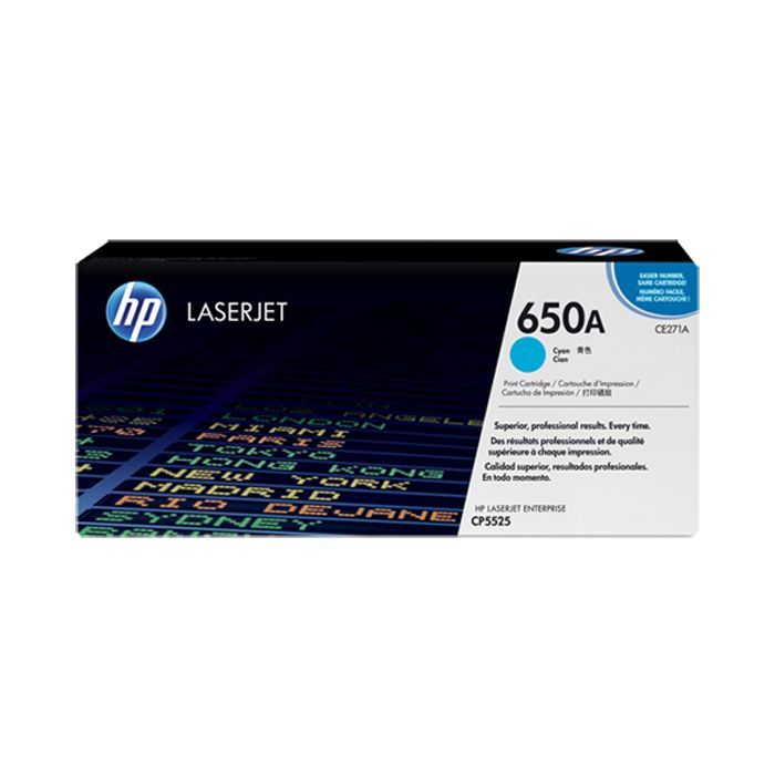 Картридж HP CLJ  650A cyan /CP5525 (CE271A)