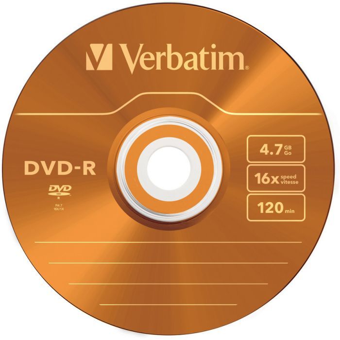 Диск DVD Verbatim 4.7Gb 16X Slim case 5 шт Color (43557) изображение 5