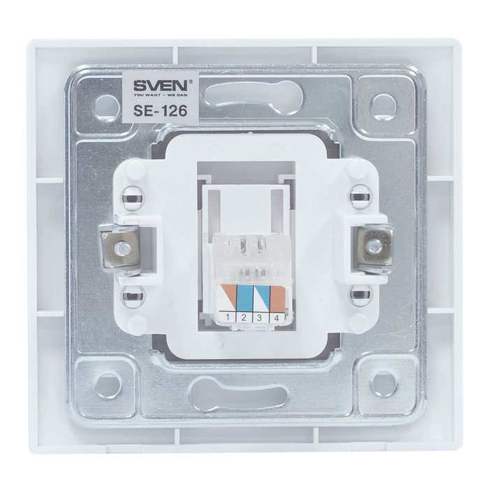 Телефонна розетка Sven SE-126 white (7100093) зображення 4