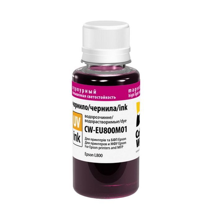 Чернила ColorWay Epson L800 Magenta EU800M (CW-EU800M01)