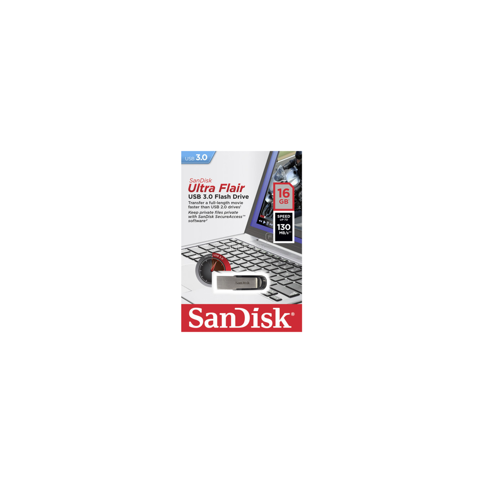 USB флеш накопитель SanDisk 64GB Flair USB 3.0 (SDCZ73-064G-G46) изображение 5