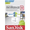 USB флеш накопичувач SanDisk 32GB Ultra Dual Drive White OTG USB 3.0 (SDDD2-032G-G46W) зображення 8