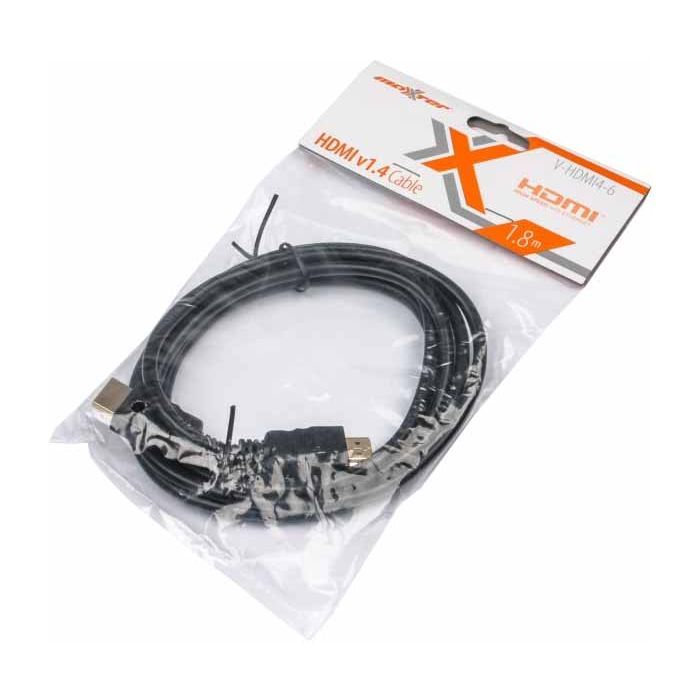 Кабель мультимедийный HDMI to HDMI 1.0m Maxxter (V-HDMI4-1M) изображение 2