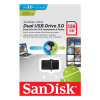 USB флеш накопичувач SanDisk 128GB Ultra Dual Drive OTG Black USB 3.0 (SDDD2-128G-G46) зображення 7