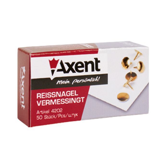 Кнопки Axent copper-plated, 50 шт. (4202-А) изображение 2