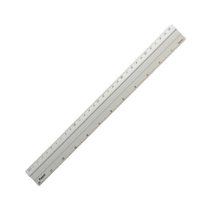 Лінійка Axent aluminum, 30cm, grey (7430-А)