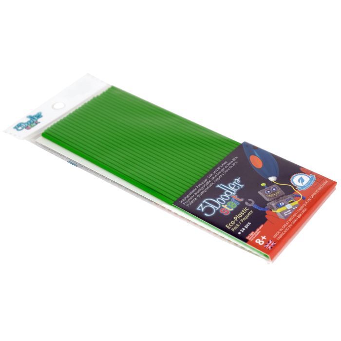 Стержень для 3D-ручки 3Doodler Start зеленые 24 шт (3DS-ECO07-GREEN-24)