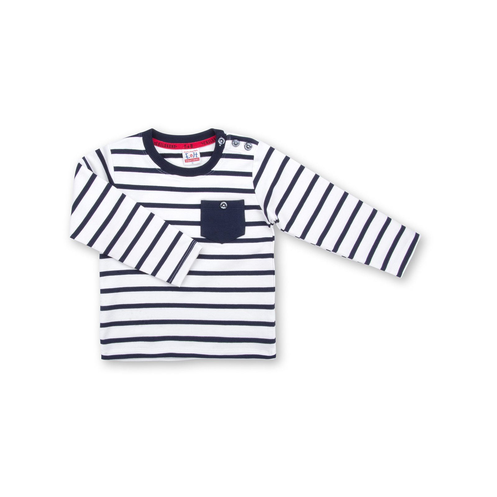 Набор детской одежды E&H в полосочку и с карманчиком (8999-68B-blue) изображение 2