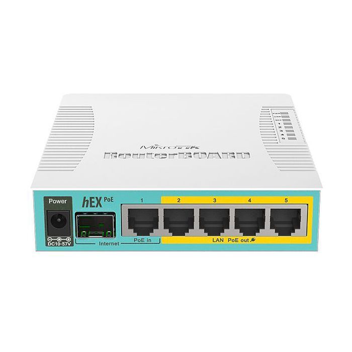 Маршрутизатор Mikrotik hEX PoE (RB960PGS) зображення 2