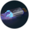 Дата кабель USB08-03LT USB - Micro USB, GrayLED backlight, 1m Defender (87554) зображення 4