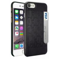 Чехол для мобильного телефона Ozaki iPhone 7/8 0.3+Pocket case with card holder Black (OC737BK)