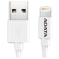 Дата кабель USB 2.0 AM to Lightning 1.0m MFI White ADATA (AMFIPL-100CM-CWH) изображение 2