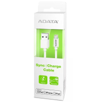 Дата кабель USB 2.0 AM to Lightning 1.0m MFI White ADATA (AMFIPL-100CM-CWH) изображение 3