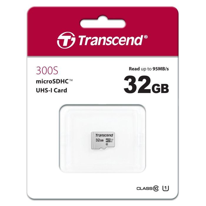 Карта пам'яті Transcend 32GB microSDHC class 10 UHS-I U1 (TS32GUSD300S) зображення 2