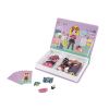 Развивающая игрушка Janod Магнитная книга Наряды для девочки (J02718)