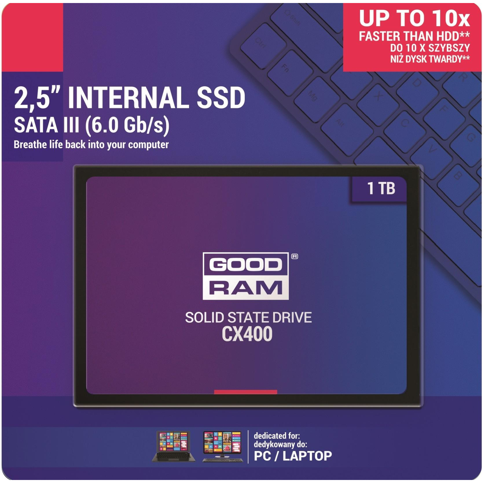Накопичувач SSD 2.5" 1TB Goodram (SSDPR-CX400-01T) зображення 5