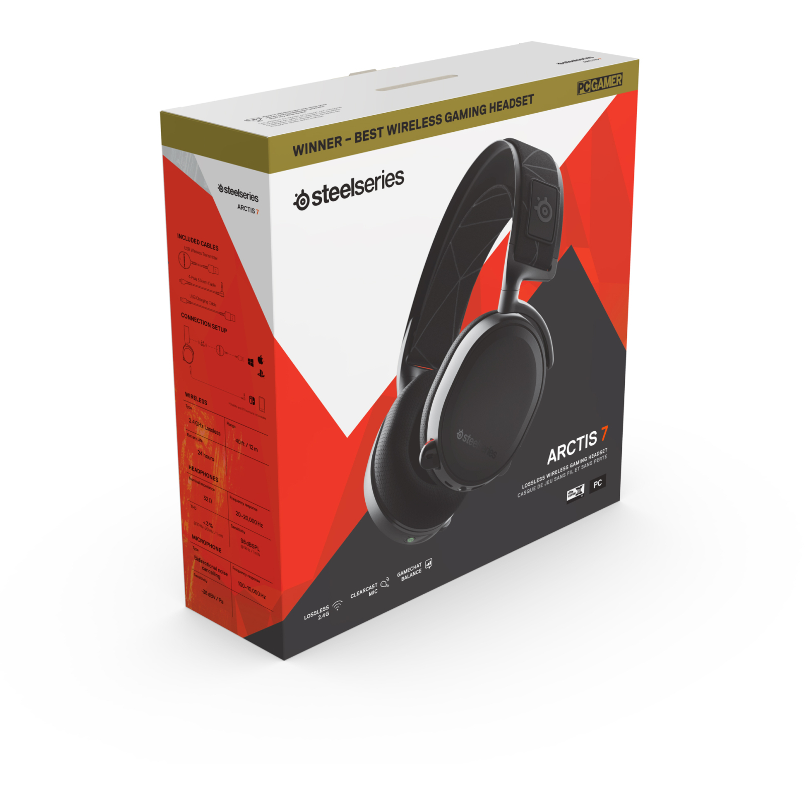 Навушники SteelSeries Arctis 7 Black 2019 Edition (61505) зображення 5