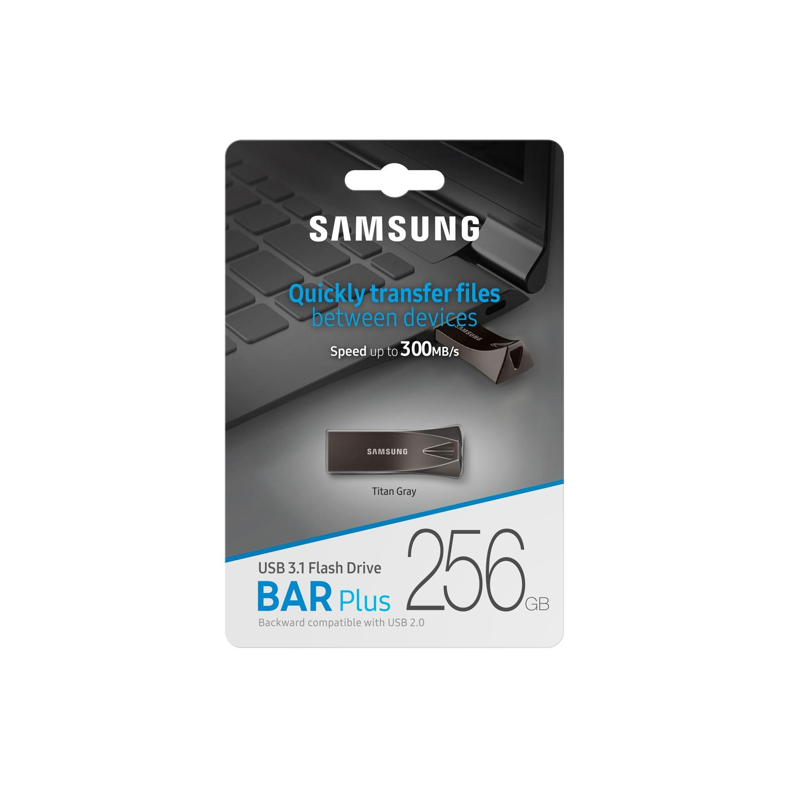 USB флеш накопитель Samsung 64GB Bar Plus Black USB 3.1 (MUF-64BE4/APC) изображение 7