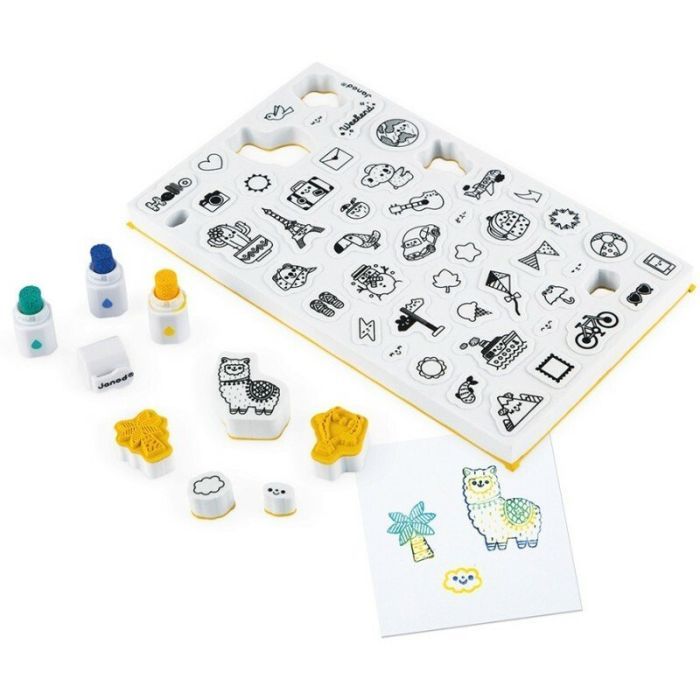 Набор для творчества Janod Штампы Мир 50 шт. (J07800) изображение 4