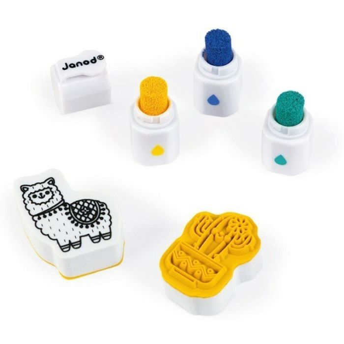 Набор для творчества Janod Штампы Мир 50 шт. (J07800) изображение 6