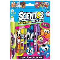 Photos - Creativity Set / Science Kit Scentos Набір для творчості  ароматні маркери Тонка лінія 24 кол  40 (40722)