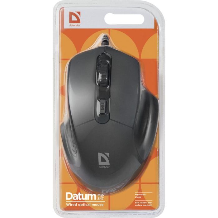Мишка Defender Datum MB-347 Black (52347) зображення 4
